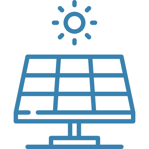 panneau solaire stylisé illustrant l’énergie photovoltaïque fabelec bordeaux